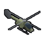 Animated helicopter rendered at 44 deg as a GIF